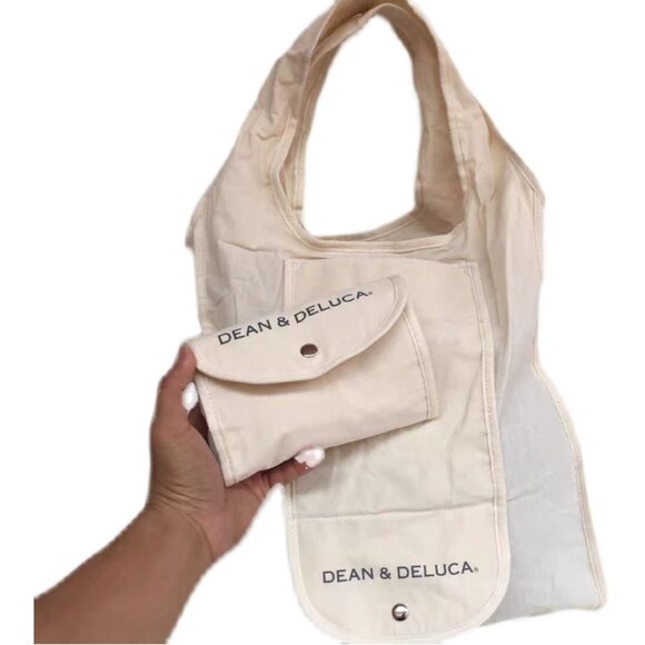 Dean & Deluca Foldable Shopping Tote Bag Eco-Friendly - Picture 2 of 4